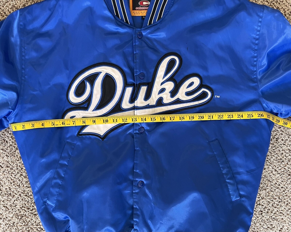 Duke Blue Devils (Colosseum) Satin Varsity Bomber Jacket - NCAA 