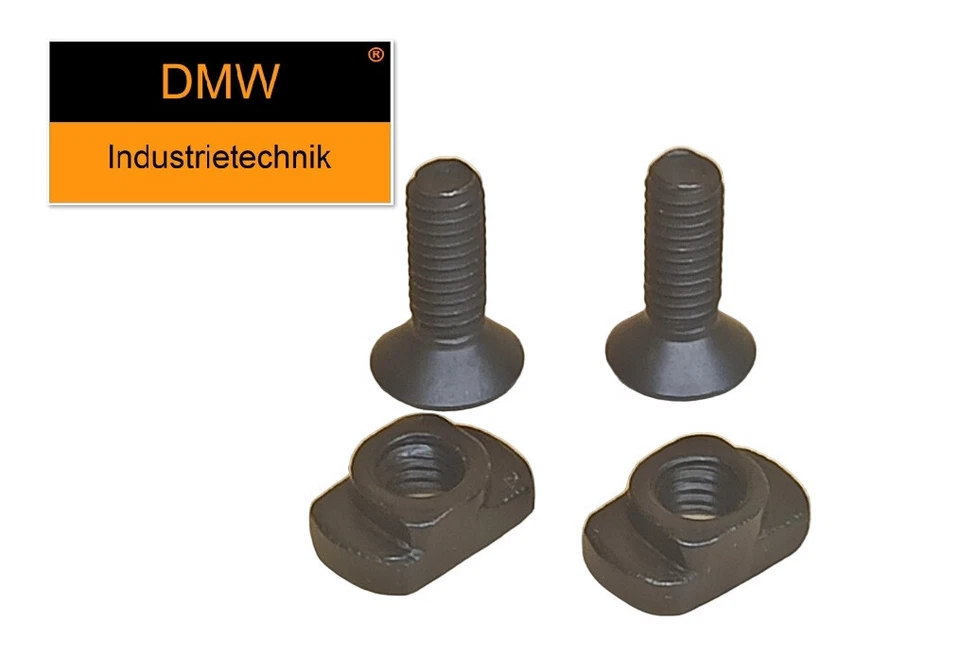DMW INDUSTRIETECHNIK M-Lok Nutensteine inkl Schrauben Set - für Schiene Rail Sling Mount Gewehrriemen