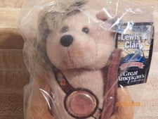 Clark Nickel Beanie Bear Collectible Stuffed Coin Bear retired explorer coonskin