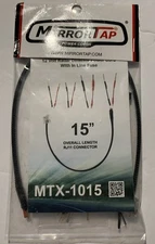 MIRRORTAP POWER CORDS 15" Length, Compatible Devices: Radar Detector