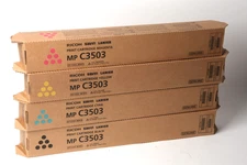 Ricoh MP C3503 Genuine CMYK Full SET 4  841813, 841814, 841815, 841816 New Read