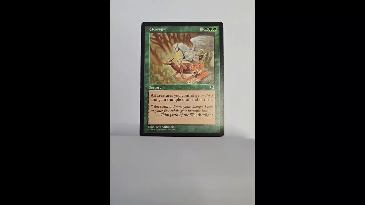 Overrun 243 Uncommon Tempest Magic: The Gathering Lightly Played