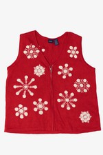 Vintage Basic Editions Ugly Christmas Vest 2000s 