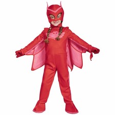 Owlette Deluxe PJ Masks Red Superhero Glow In The Dark Toddler Girls Costume 2T