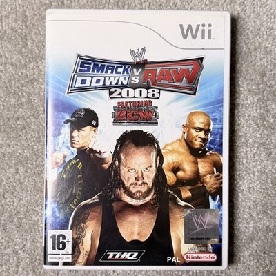 WWE SmackDown vs Raw mit ECW Nintendo Wii Spiel komplett mit Handbuch
