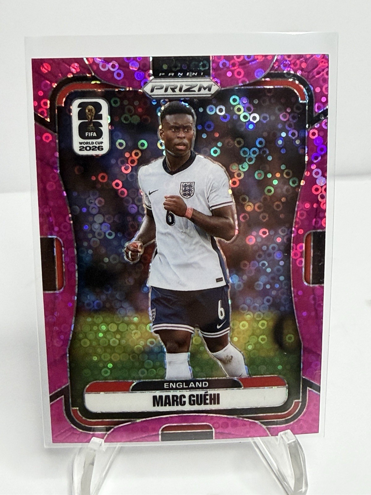 Marc Guehi Fuchsia Disco #99 199/199 2026 Panini Prizm FIFA England World Cup