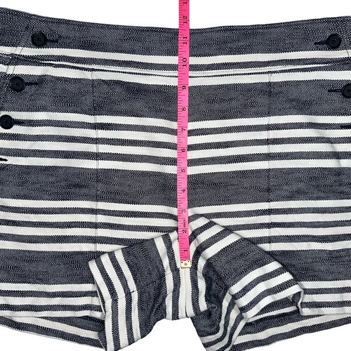 Loft The Riviera kurze blau gestreifte maritime Shorts mit Knöpfen Größe 12 - Bild 13 von 14