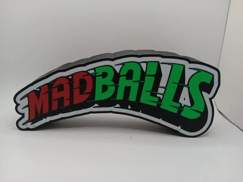 Retro  Madballs 10" Light box sign display for vintage Mad balls display