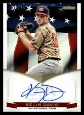 2012 Panini USA Baseball 18U National Team Signatures #KD Kevin Davis Auto #/349