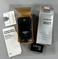 Achiever 260t Compact Zoom Thyristor Strobe Unused-in Box Photography Vintage