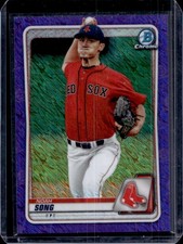 2020 Bowman Chrome Noah Song Prospects Purple Shimmer Refractor #BCP-161 Red Sox