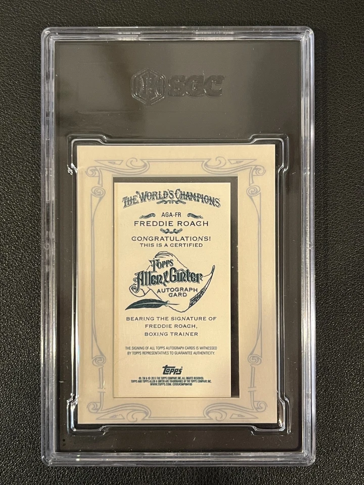 Freddie Roach 2013 Topps Allen & Ginter Fame Auto SGC 10/9 - Image 2 of 2