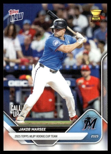2025 Topps Now RC8 Jakob Marsee