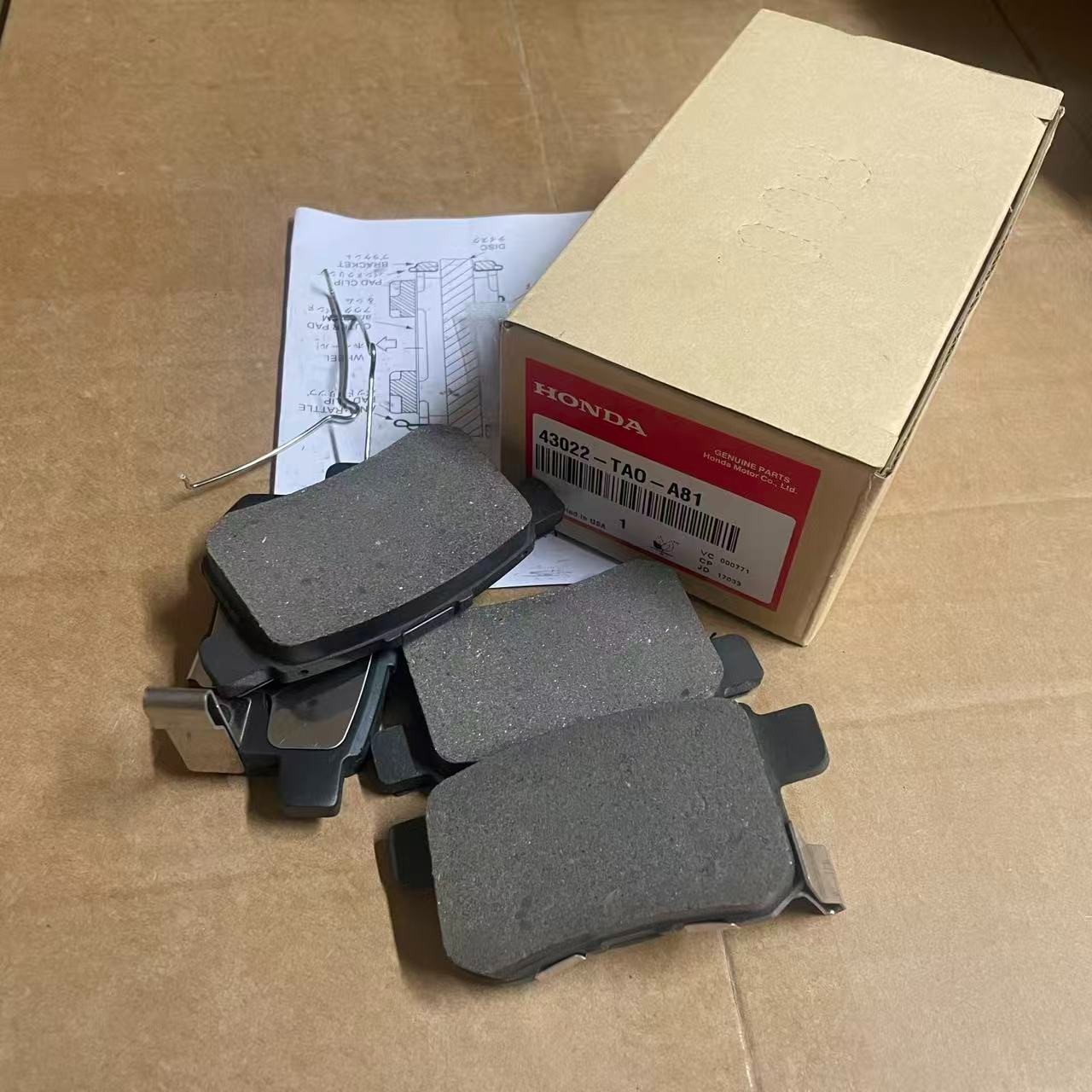 OEM 43022-TA0-A81 Rear BRAKE PADS FOR 2010-2017 HONDA Accord Breaks Pads KIT