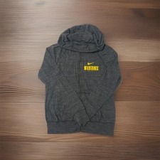Nike Michigan Wolverines Women s Hoodie Gray Full Zip Raglan Aj0210-060 Size M