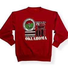 VTG University of Oklahoma Sooners Red Pullover Sweater Men’s Size Large 90s