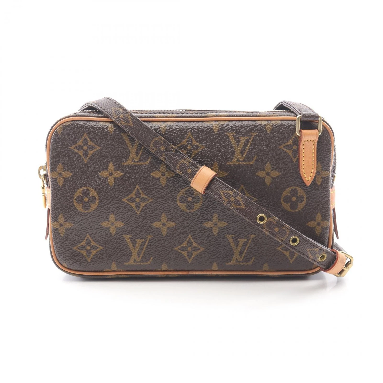 LOUIS VUITTON（LV） Borsa a tracolla Louis Vuitton Marly Bundliere monogramma rivestita in pelle tela r27 Fd