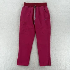 FIGS Scrub Pants Womens Small Petite Pink Technical Collection Jogger Cargo