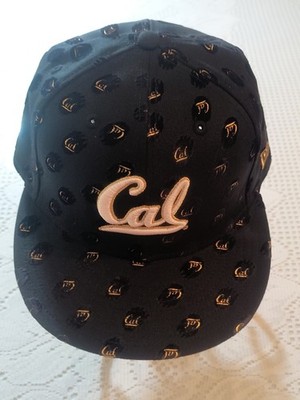 California Golden Bears New Era 59Fifty Black Sample Hat SZ 7 1/2 Fitted Cap