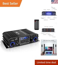 4-Channel Bluetooth 5.0 HiFi Amplifier - 1200W Max Power for Home Karaoke