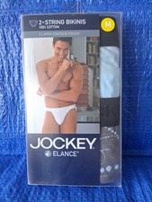 Vintage 2003 JOCKEY ELANCE - 2 String Bikinis 100 Cotton w/ 2 Layer Pouch - NEW