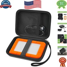 Compact External Hard Drive Case for LaCie Mini 1TB-5TB with Accessories Pocket