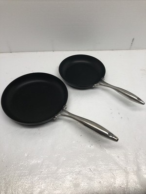 Scanpan Set 2 Ceramic Titanium Cookware Pans J/E 9.5  & 8  Denmark Free Shipping