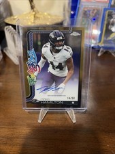 2025 Topps Chrome NFL - Future Stars Kyle Hamilton Gold /50! Number Match 14/50!