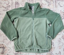 Polarn O. Pyret Sweden Youth 6-8 yrs. Green Fleece Full Zip Jacket
