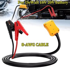 5.9FT Jump Starter 8AWG Jumper Cables Charger Adapter for Dewalt 18V 20V Battery
