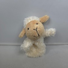 Jellycat - Bobtail Farm - Sheep Finger Puppet Plush Soft Toy 3" VTG Shaggy Lamb
