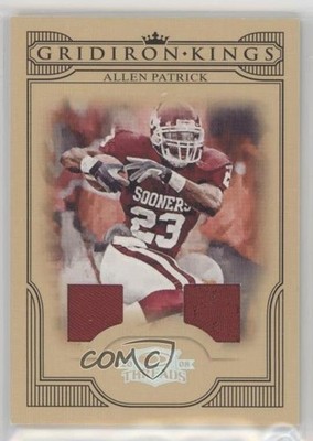 2008 Donruss Threads Materials 240/250 Allen Patrick #CGK-2 Rookie RC 3hd