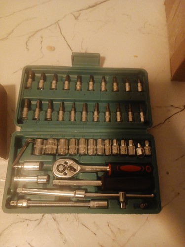 46PCS Socket Spanner Tool Set Kit Ratchet Wrench Combination AutoCar Repair Tool - Picture 2 of 4