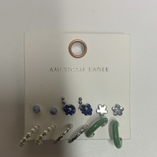 American Eagle Women's 6 Pair of Earrings One Size New with Tags