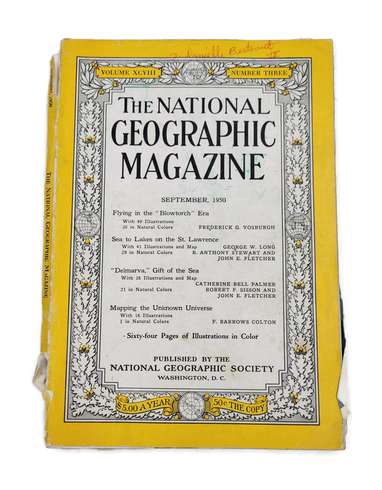 National Geographic Magazine September 1950 Volume Xcvii, Number Three