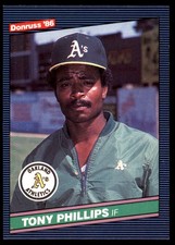 Tony Phillips 1986 Donruss #542 Athletics MLB READ FREE SHIPPING AutographDen