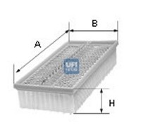 UFI Luftfilter 30.961.00 Filtereinsatz FüR 190 Mercedes Klasse W201 S124 W124