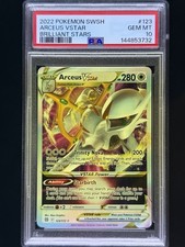 2022 Pokémon Brilliant Stars #123 Arceus Vstar Brilliant Stars PSA 10