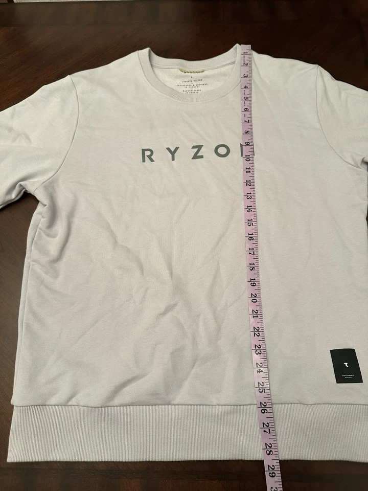 Sudadera Ryzon Unisex Cuello Redondo 100% Algodón Orgánico Ropa Activa Gimnasio Entrenamiento Foto 4 de 4