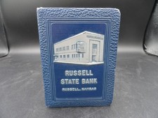 Bankers Utilities Book Bank NO Key Russell State Bank Kansas Made In USA