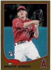 2013 Topps Update Grant Green (Angels) Gold Parallel /2013 Card No. US321