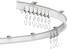 Flexible Curtain Track 3 Metres- Bendable Ceiling Curtain Rai, Fittings for Roo