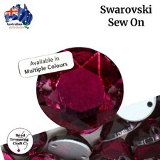 Swarovski 3202/2 - Round Sew On Crystal - 9mm - 12pcs pack - Vintage