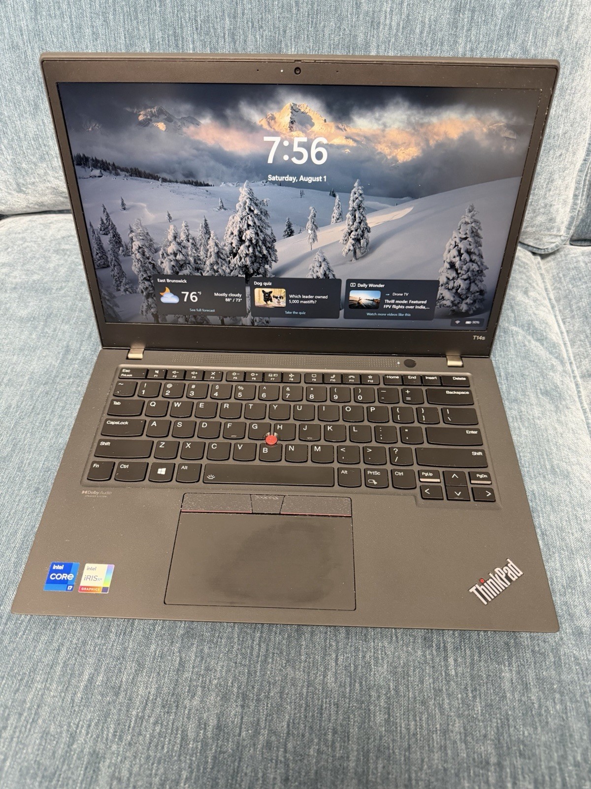 Lenovo ThinkPad T14s, 14-Inch Laptop, with Intel Core i7 10th Gen., 512 GB SSD (Solid State Drive), Windows 11 Pro