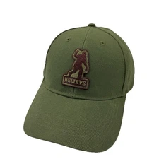 Open Road Brands Bigfoot Believe Hat Adjustable Olive Green Sasquatch Patch Cap