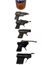 Vintage Pressed Steel cap gun pistol Lot, Giant, Swallow, More JAPAN tin Working