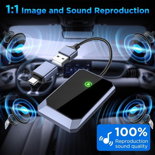 Wireless Carplay Adapter, Converts Wired to Wireless carplay Adapter for iPhone - Afbeelding 2 van 6