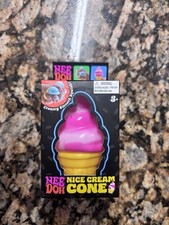 NEEDOH Nice Cream Cone Pink Squishy Toy New NEEDOH Ice Swirl Fidget Tiktok