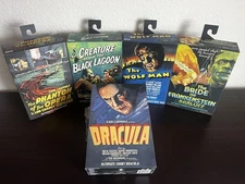 Neca Universal Monsters Lot: Dracula, Bride of Frankenstein, Phantom, Wolf Man