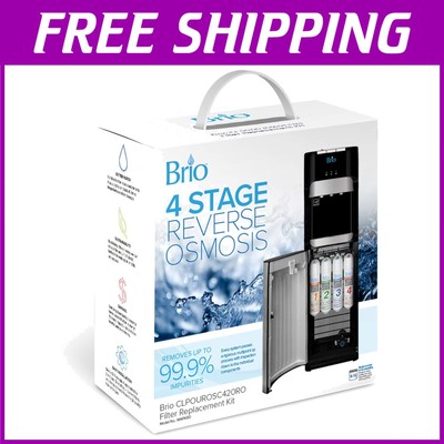 Compact 4-Stage Water Filter Kit with Quick Change Design for Dispenser Models